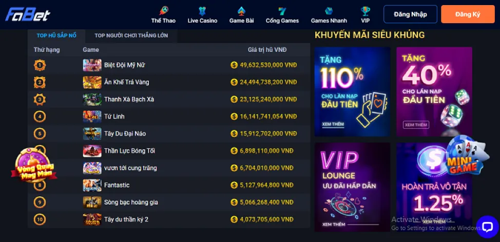 Tin tức sòng bạc trực tuyến vb9 casino